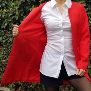 Women’s Red Blazer/Jacket, long.